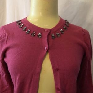 Jeweled collar cardi ... flair for fall